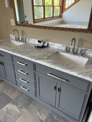 Luxurious bathroom in the Terrace Suite