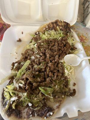 Huarache de asada