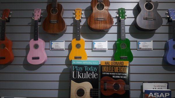 Ukuleles are the rage, We have starter ukes to professional ukes.