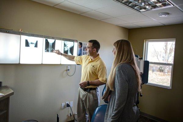 Treatment room at Care Chiropractic.