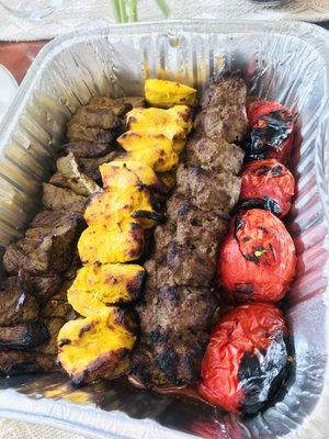 Assorted kabob!!!! So delicious