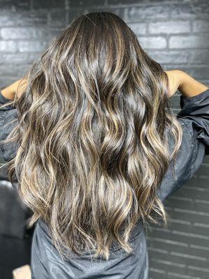 Balayage and haircut