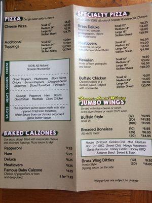 Newest menu