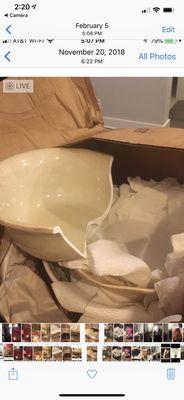 Bowls broken in box