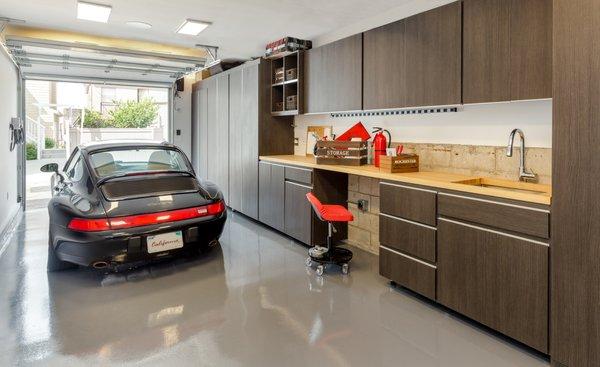 Showpiece Custom Garage - Manhattan Beach