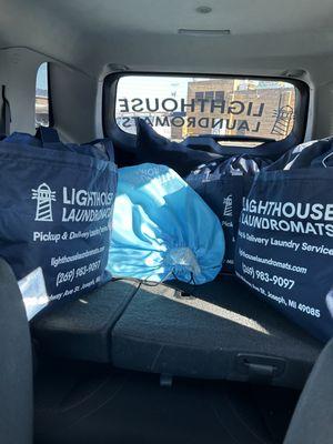 Annother Pickup and Delivery in the books! Use promo code: SAVE10 to save $10 off your first order. Never Do Laundry Again!