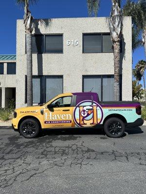 Full commercial wrap print and installed