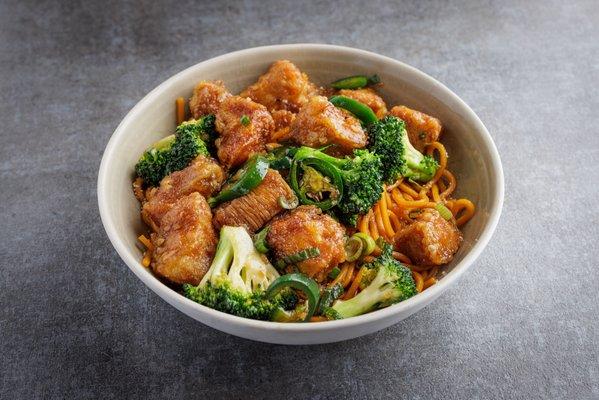 Spicy Chicken with Garlic Noodles