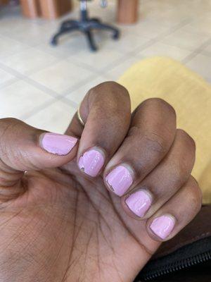 Gel manicure after 4 days