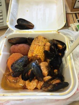 Mussels and Shrimp!!! (This was lunch on Thursday) I forgot to post