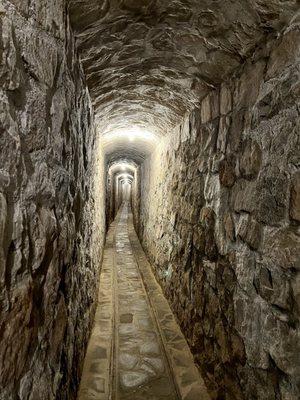 The tunnels underneath Thunderbird Lodge