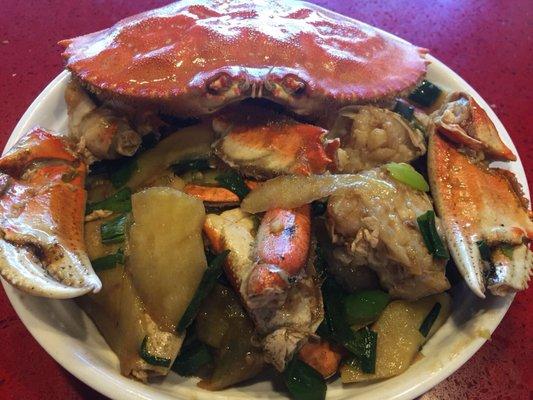 Ginger green onion crab