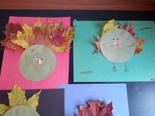 A Thanksgiving craft from our Kids Kamp!