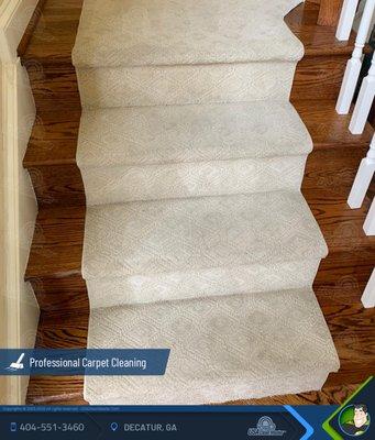 Stairs carpet cleaning - Decatur-Atlanta, GA