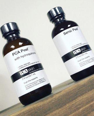 Just a few of the wonderful PCA peels in our arsenal against acne and aging skin