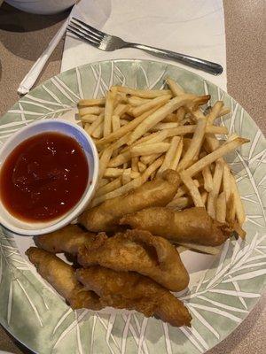 Chicken and fries