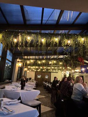 Atrium feel in the main bar