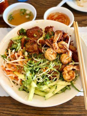 Shrimp and Pork Vermicelli-  Bun Tom Thit Nuong