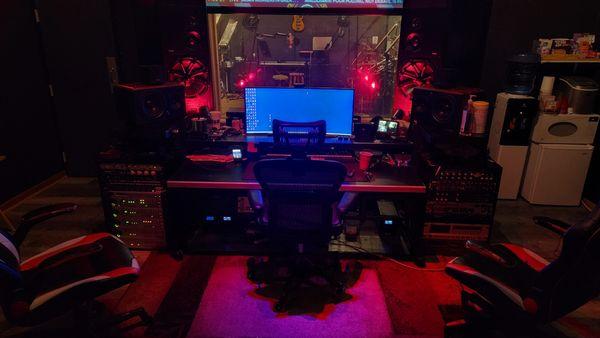 The control room of Insane Sounds - where the wizardry happens!