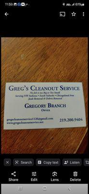 Greg's Cleanout Service