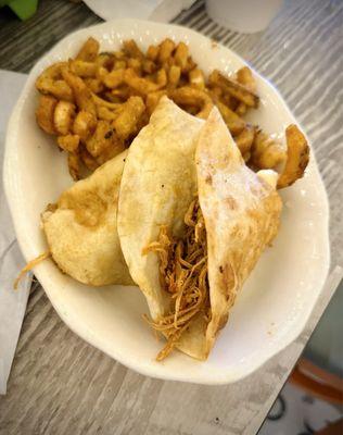 Kids chicken and cheese quesadilla