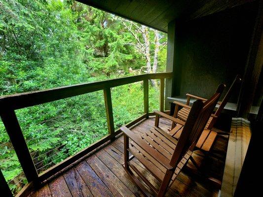 Forest view on the balcony in my room.