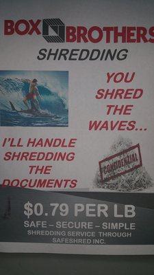 WE WILL GET YOUR DOCUMENTS SHREDDED!