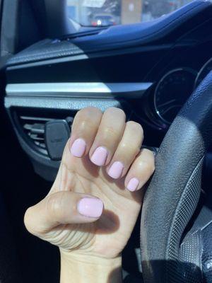 Regular gel manicure $35