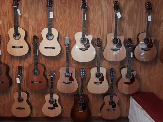 Yes! Taylor, Eastman, Takamine, Cordoba, Alvarez, St.Mathew, Tyma, Lyman Guitars