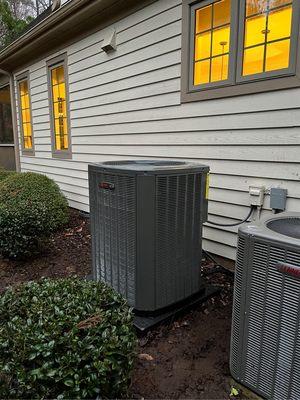 New Trane AC unit our team installed in 2023