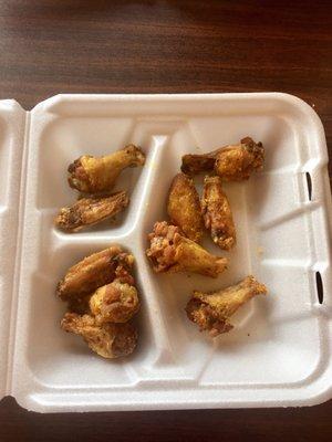 These are the 10 wings I paid $8 for haha