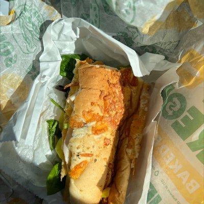 Turkey cheese sandwich