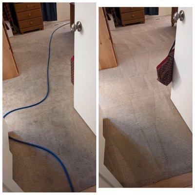 Deep cleaning before and after