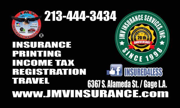 JMV INSURANCE SERVICES, INC 20TH ANNIVERSARY