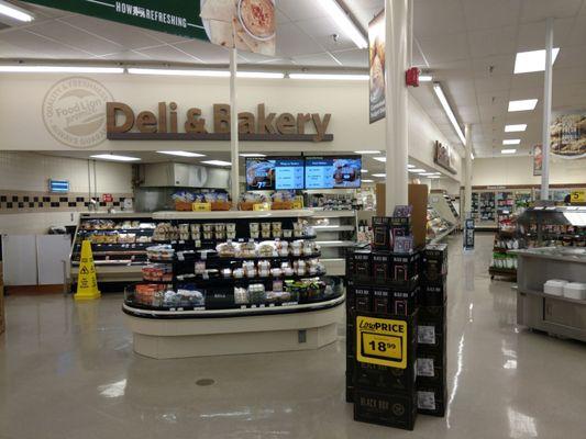 Deli is on the wrong (left) end of the store.