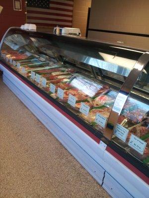 Meat Cases at Yoder's