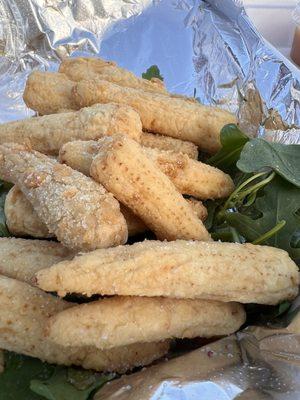 Fried baby corn