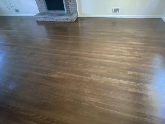 Sanded and stained my floors