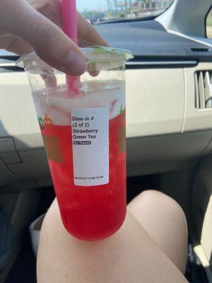 Strawberry Green Tea-no sugar and plenty sweet! 10/10