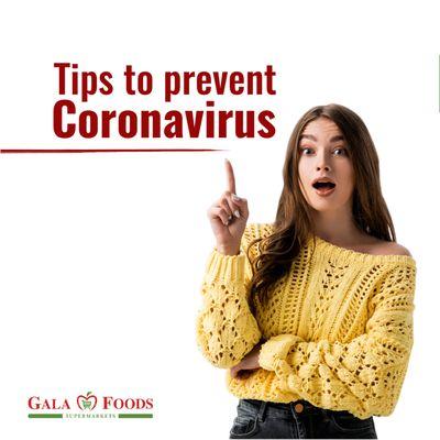 Tips to prevent Coronavirus.