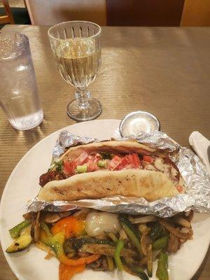 Falafel and Grilled Vegetables