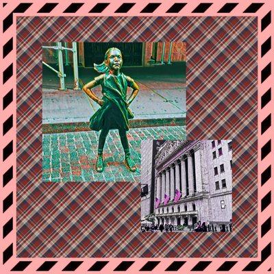 Montage of images from Fearless Girl