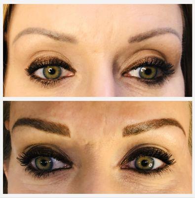 Microblading/shading combo