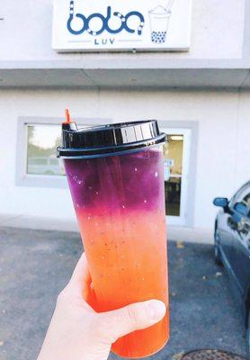 Mango peach galaxy drink