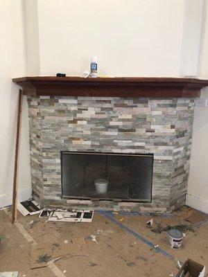 Fireplace job