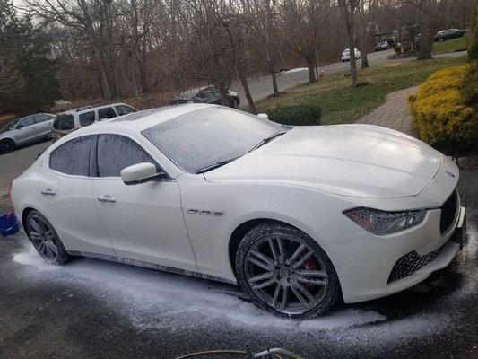 2015 Maserati Ghibli Q4 wash & wax