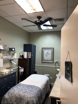 Another quality ceiling fan install for  Permanent Beauty by Alicia at Selah Spa in Rocklin, Ca.