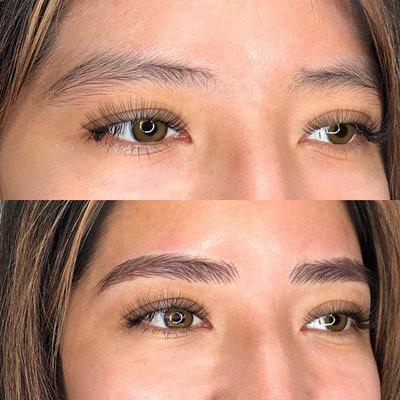 Eyebrows Permanent Makeup Hair strokes Technique