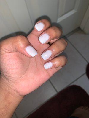 White dip nails