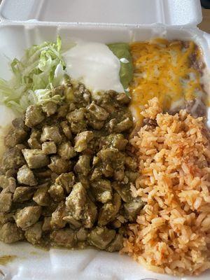 Combo #1 chile verde combo - YUM